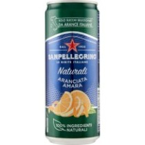 Sanpellegrino aranciata amara lehce hořká pomerančová limonáda 330 ml