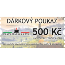 Dárkový poukaz v hodnotě 500,-kč
