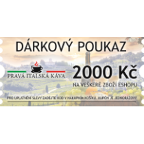 Dárkový poukaz v hodnotě 2000,-kč