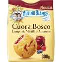 Mulino bianco sušenky cuor di bosco s náplní malin,borůvek a třešní 300g