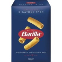 Barilla sušené bezvaječné těstoviny rigatoni n.89 500g