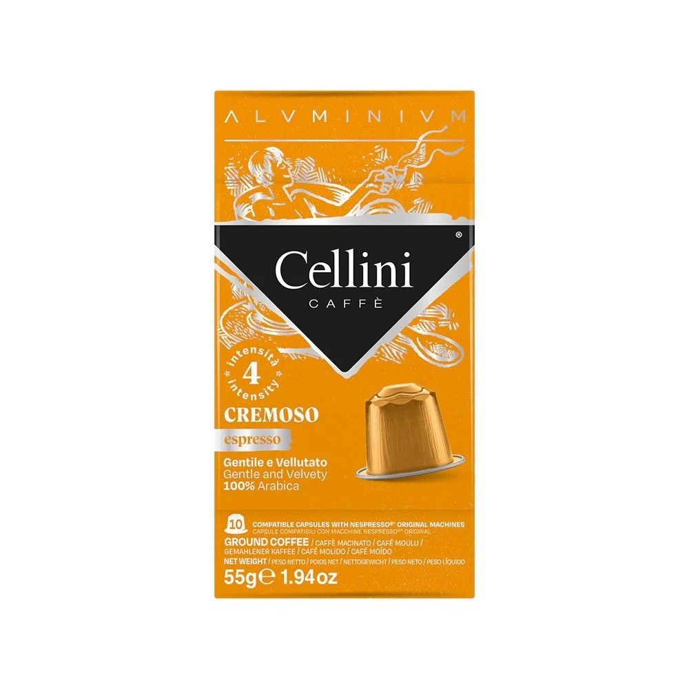 Cellini caffé káva kapsle nespresso cremoso 100% arabica 10ks