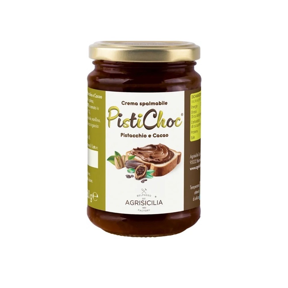 Agrisicilia pistichoc pistáciový a kakaový krém 340g