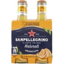 Sanpellegrino naturali aranciata přírodní pomerančový džus sklo 4x200ml