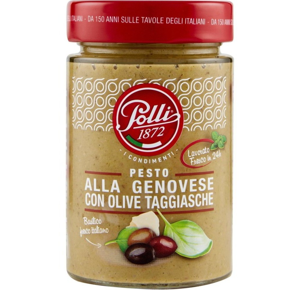 Polli pesto alla genovese bazalkové pesto s olivami taggiasche 190g