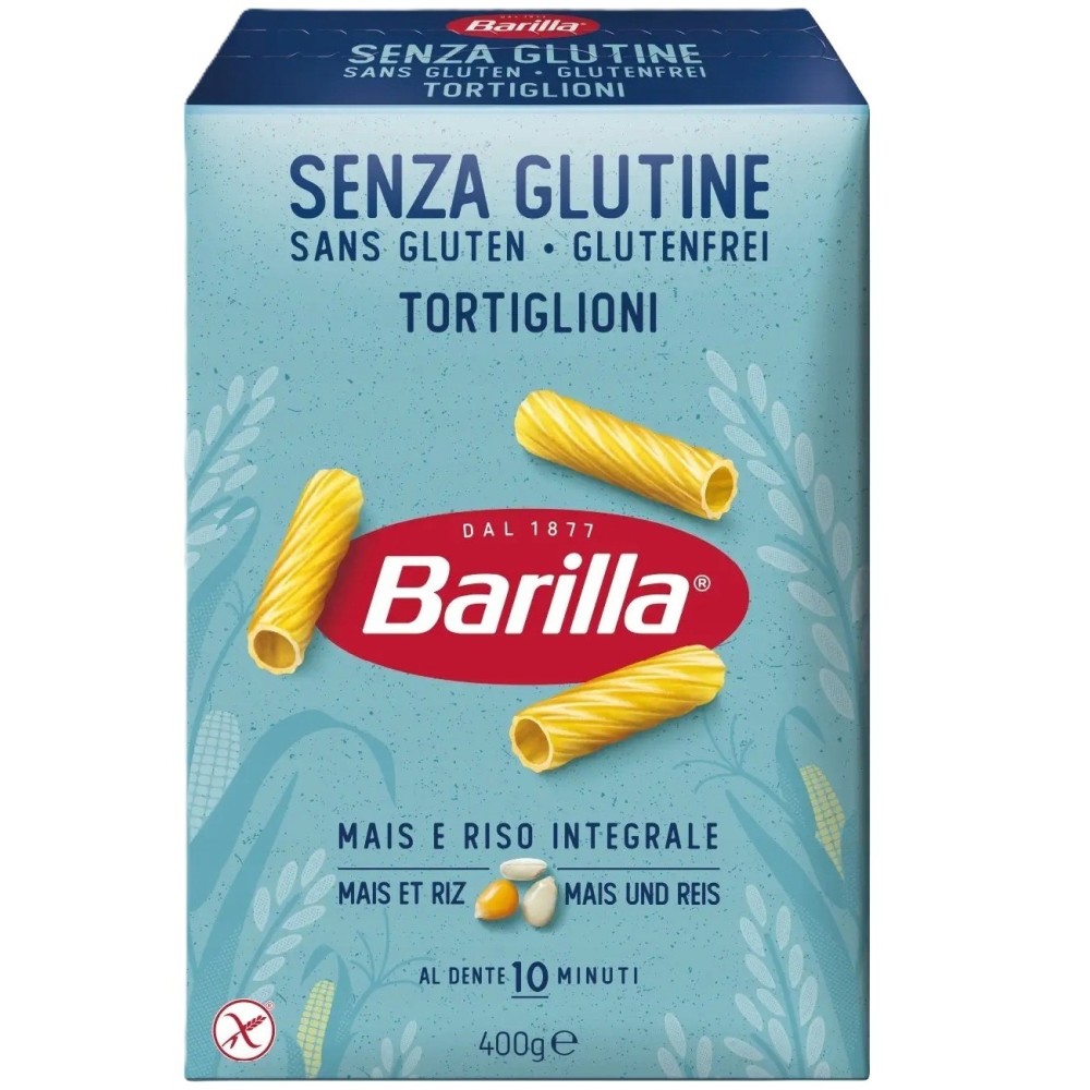 Barilla Tortiglioni bezlepkové těstoviny 400g