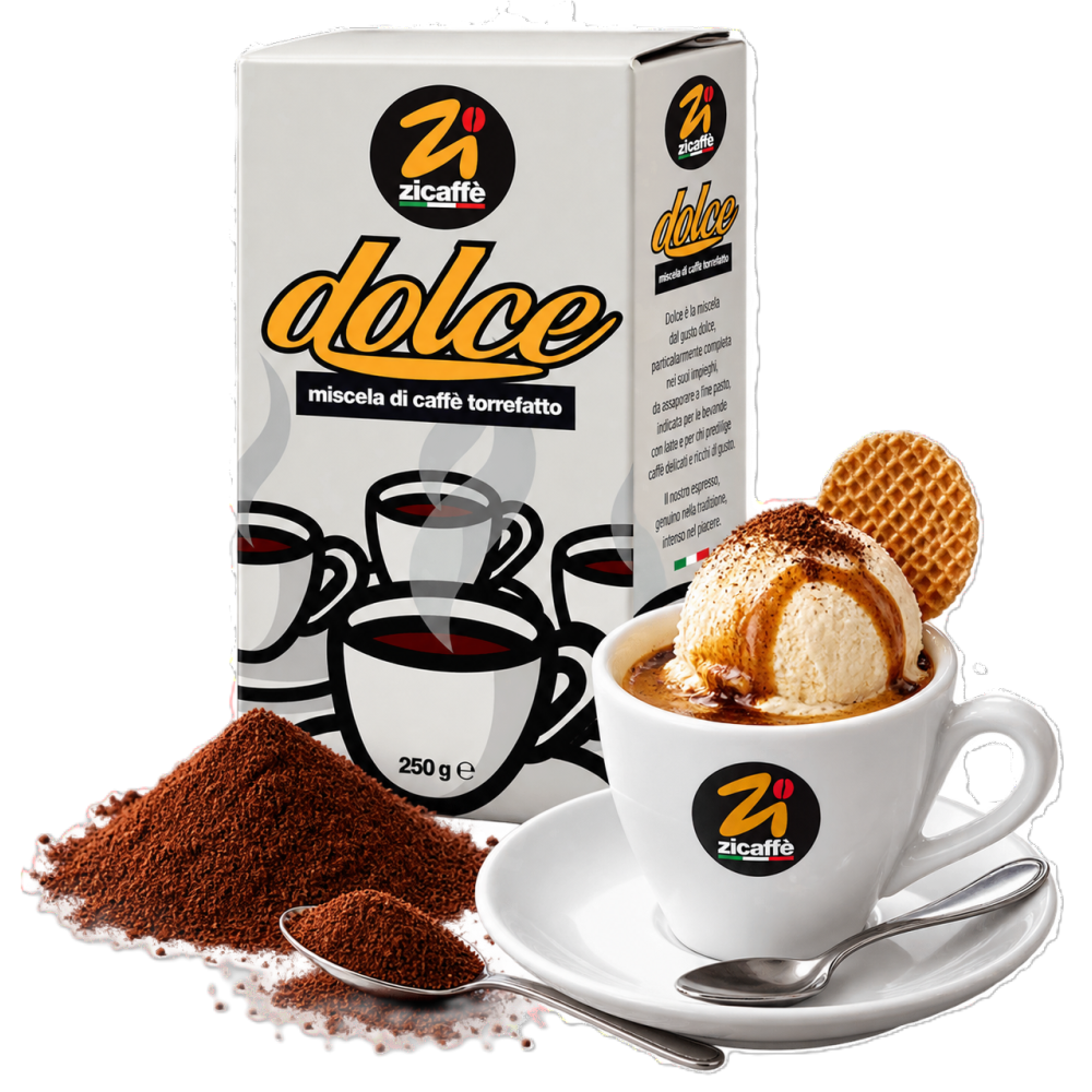 Zicaffé dolce mletá káva 250g