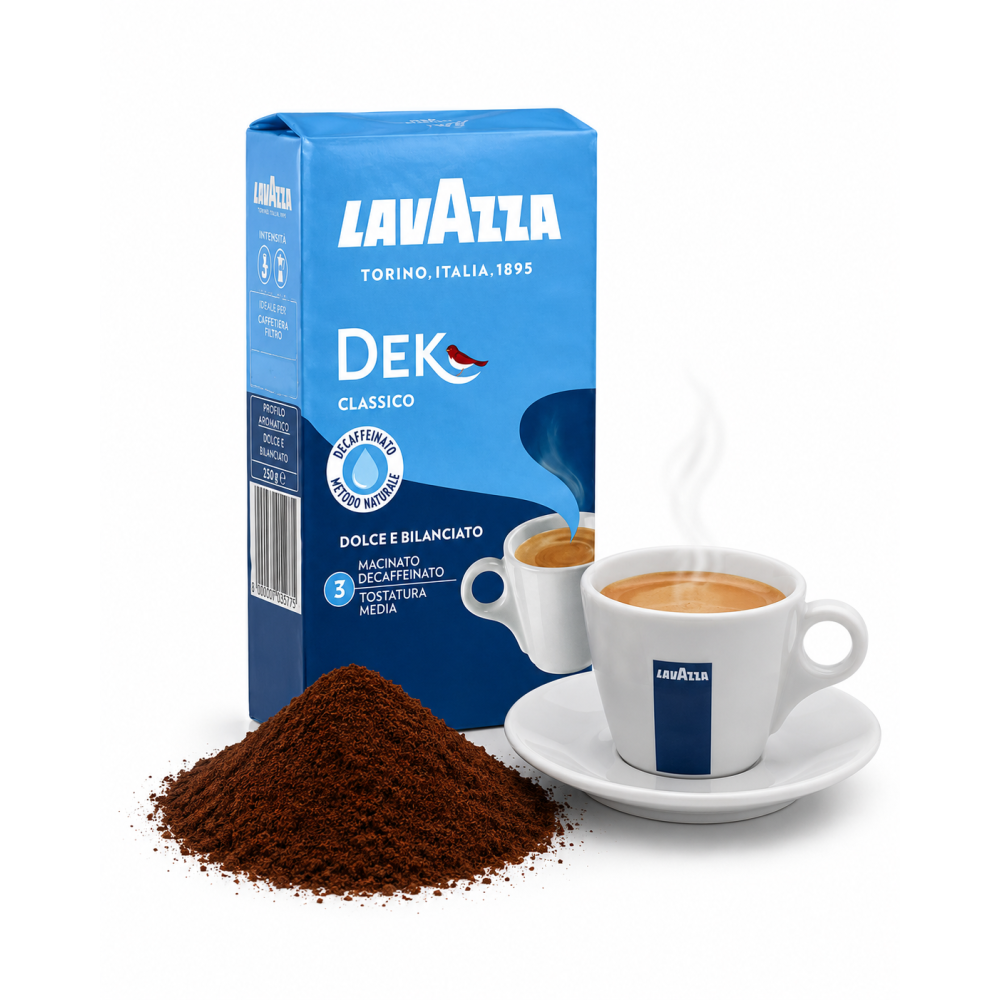 Lavazza dek decaf mletá káva bez kofeinu 250g