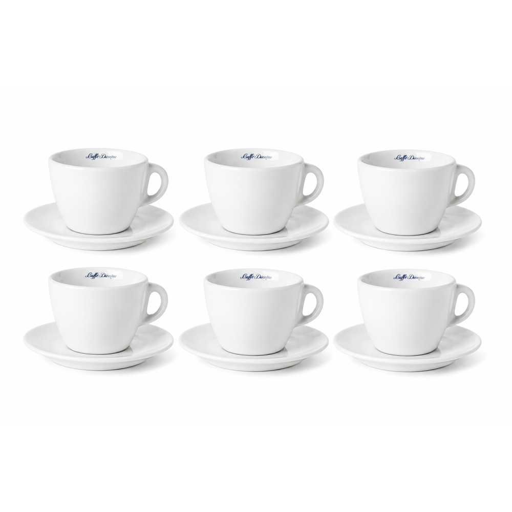 Caffé diemme šálky na kávu cappuccino 12 ks/6+6/