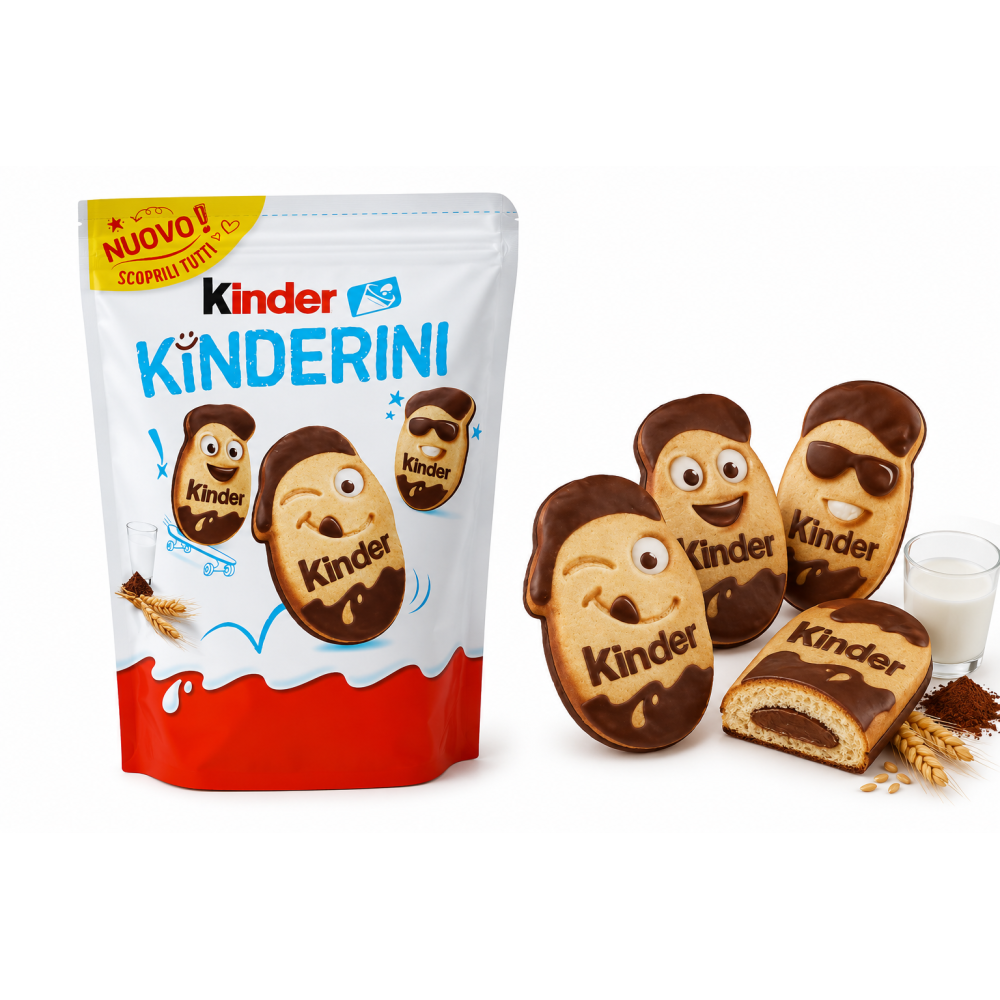Ferrero kinder kinderini sušenky s čokoládou kinder 250g