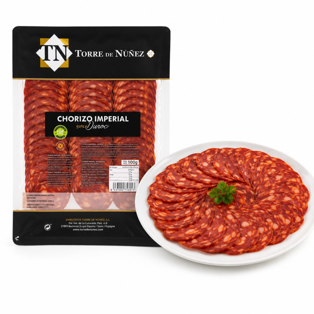 Torre de nuñez chorizo imperial 50% duroc pikantní salám 100g
