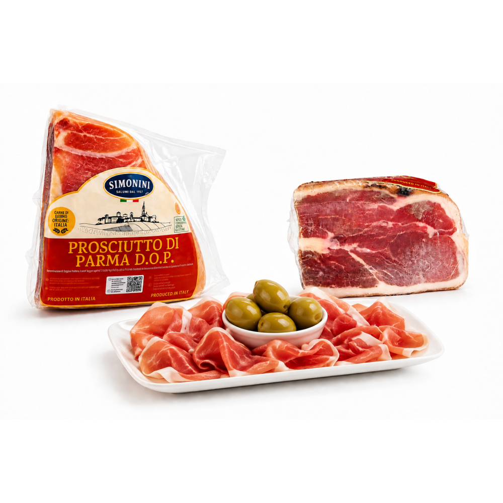 Simonini prosciutto di parma parmská sušená šunka d.o.p. 1,4kg