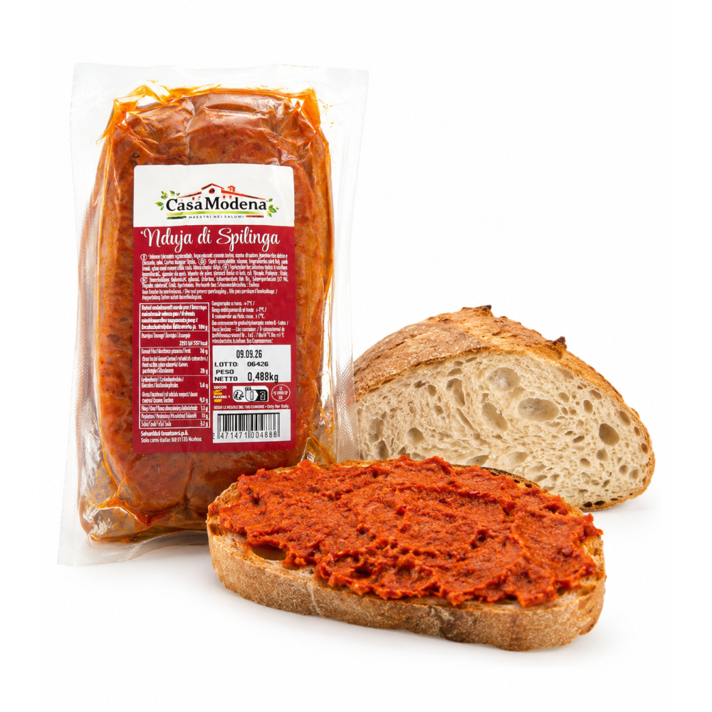 Casa modena nduja di spilinga roztíratelná pikantní klobása 400g-500g