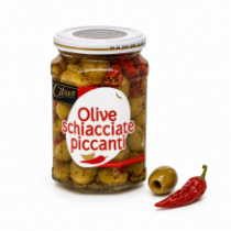 Citres zelené olivy Kalkidiki pikantní bez pecky 520g