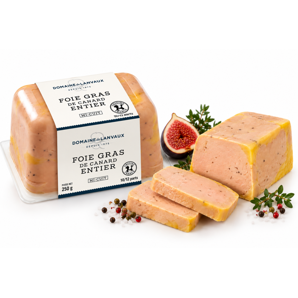 Domaine de lanvaux paštika foie gras canard entier 250g
