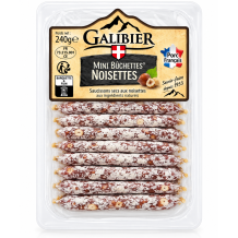 Galibier mini salámky s lískovými ořechy 120g