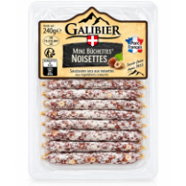 Galibier mini salámky s lískovými ořechy 120g