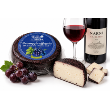 Norcia kravský/ovčí sýr s vínem ciliegiolo di narni IGT 320g