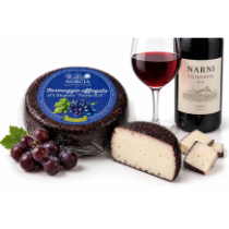 Norcia kravský/ovčí sýr s vínem ciliegiolo di narni IGT 320g