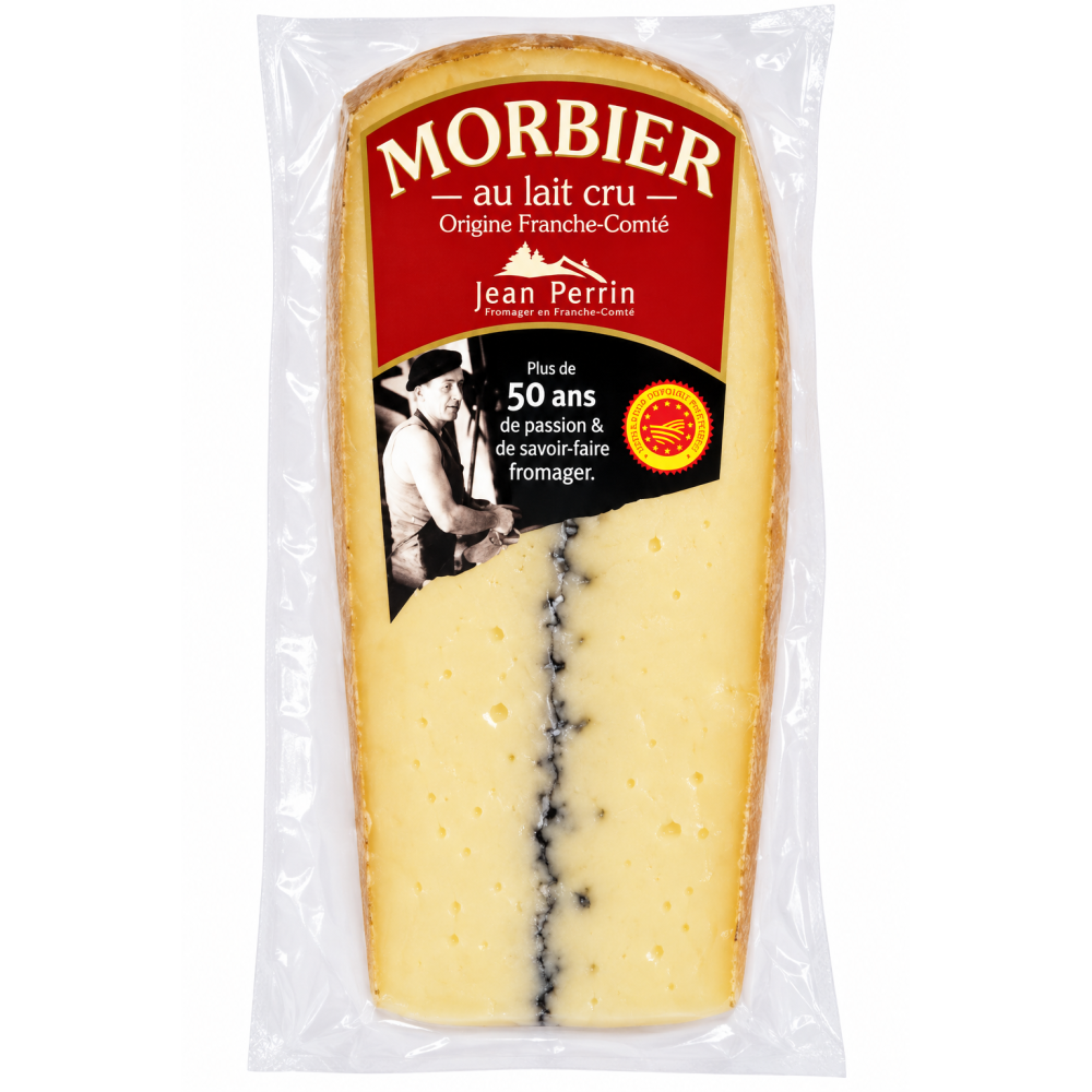 Jean perrin morbier aoc au lait cru kravský sýr s uhlím 200g