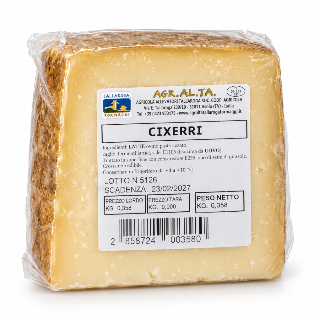 Agr.al.ta tallaroga zrající ovčí sýr pecorino cixerri 360g