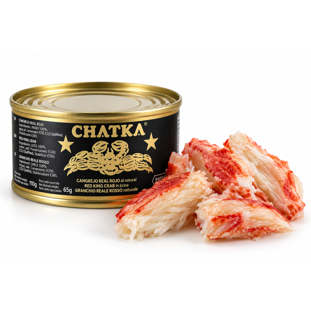 Chatka kamčatský krab krabí maso 100% maso z nohou 110 g