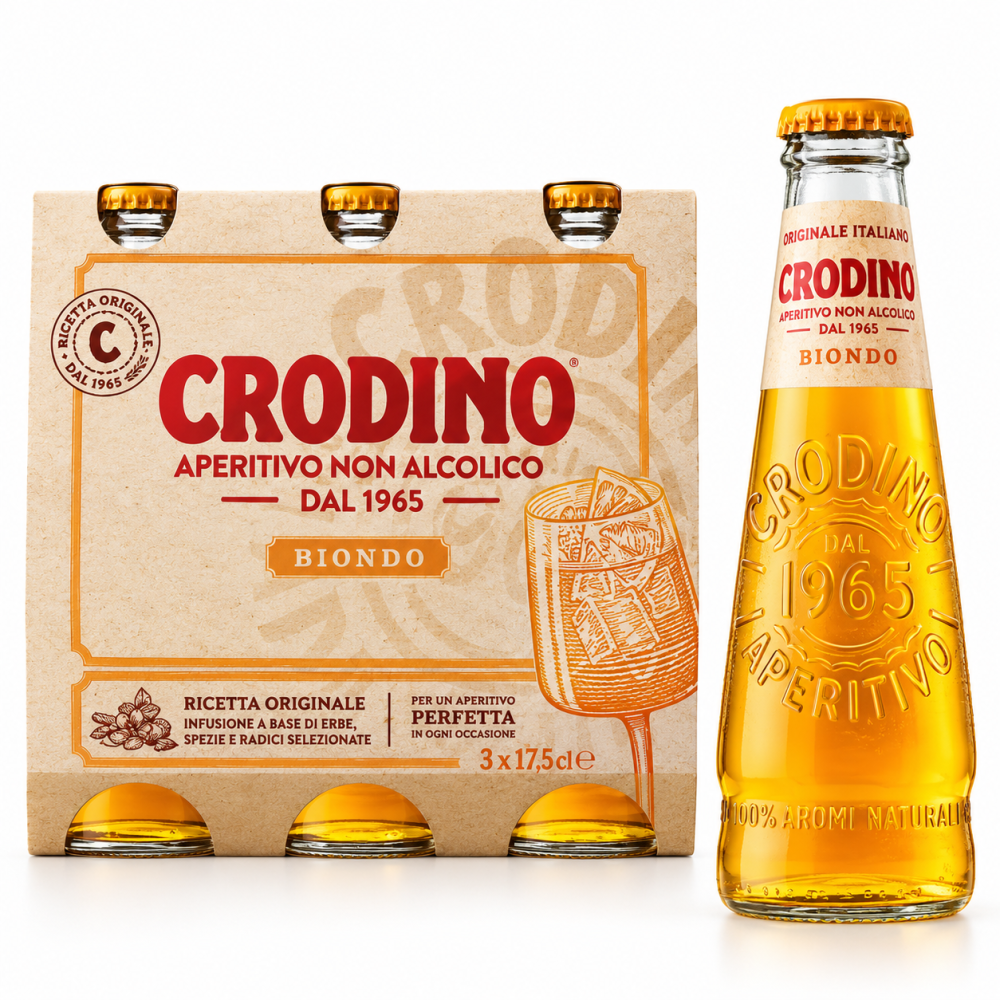 Campari crodino original  nealkoholický aperitiv  3x175ml