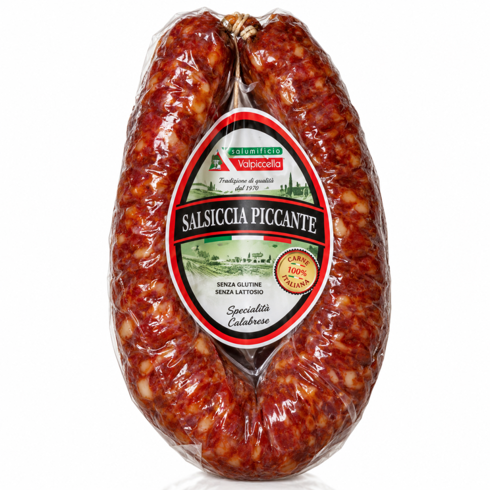 Valpolicella salsiccia piccante curva pikantní vepřová klobása 600g
