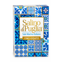 Salino di puglia sůl jemná mořská jodisovaná 1kg