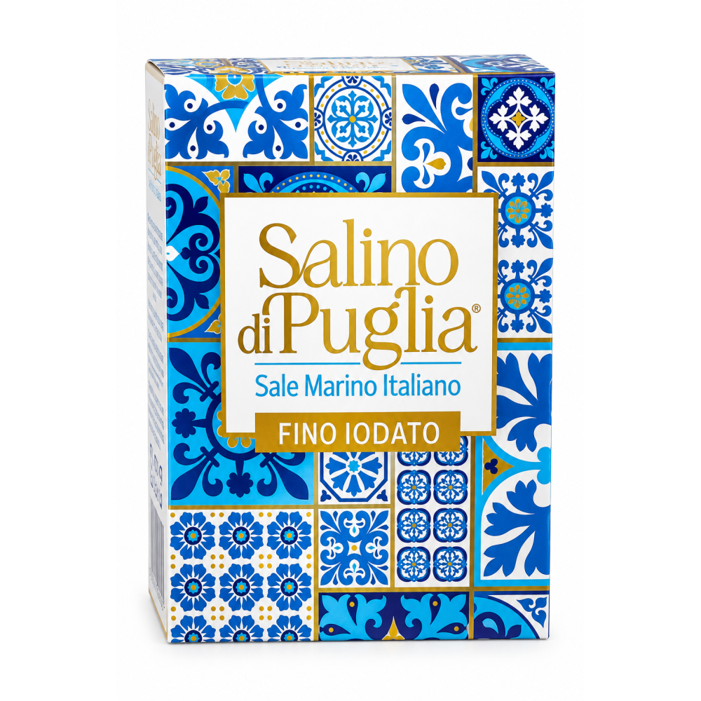 Salino di puglia sůl jemná mořská jodisovaná 1kg