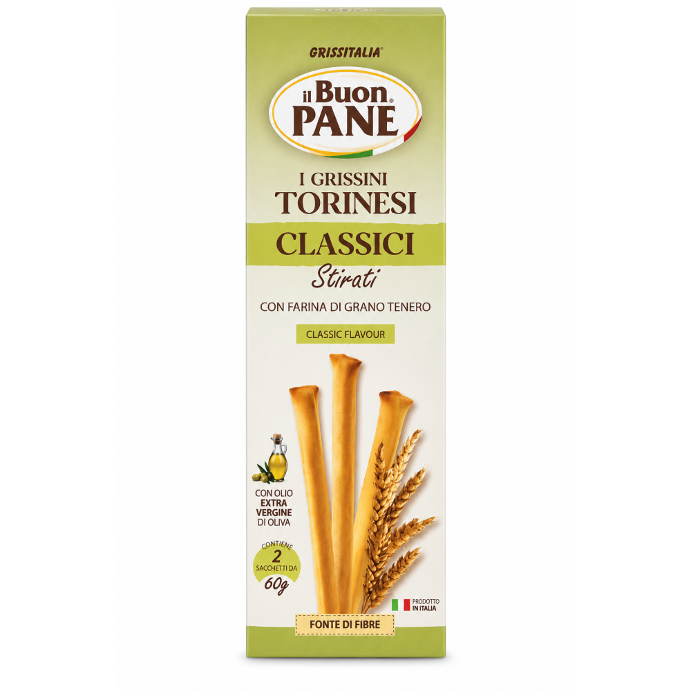 Il buon pane grissini torinesi classici 120g