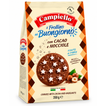 Campiello sušenky s kakaem a lískovými oříšky 350g