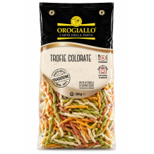 Orogiallo trofie barevné těstoviny sušené bezvaječné 500g