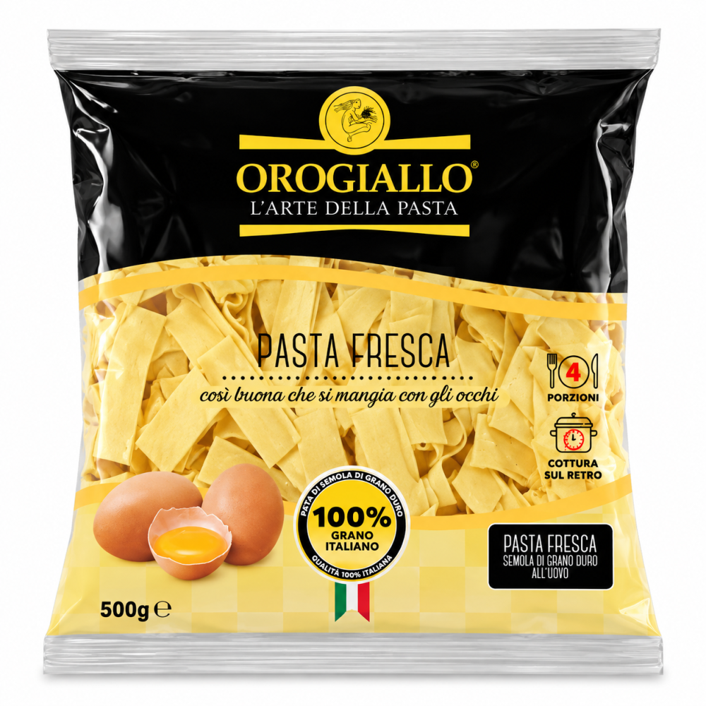 Orogiallo pappardelle čerstvé vaječné těstoviny 500g