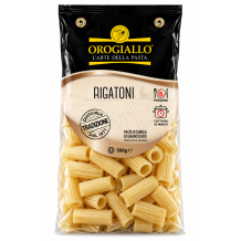 Orogiallo rigatoni těstoviny sušené bezvaječné 500g