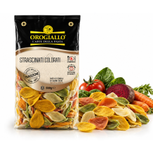 Orogiallo strascinati barevné těstoviny sušené bezvaječné 500g