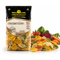 Orogiallo strascinati barevné těstoviny sušené bezvaječné 500g