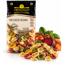 Orogiallo orecchiette barevné těstoviny sušené bezvaječné 500g