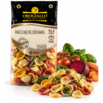 Orogiallo orecchiette barevné těstoviny sušené bezvaječné 500g
