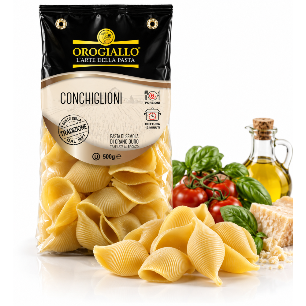 Orogiallo conchiglioni těstoviny sušené bezvaječné 500g