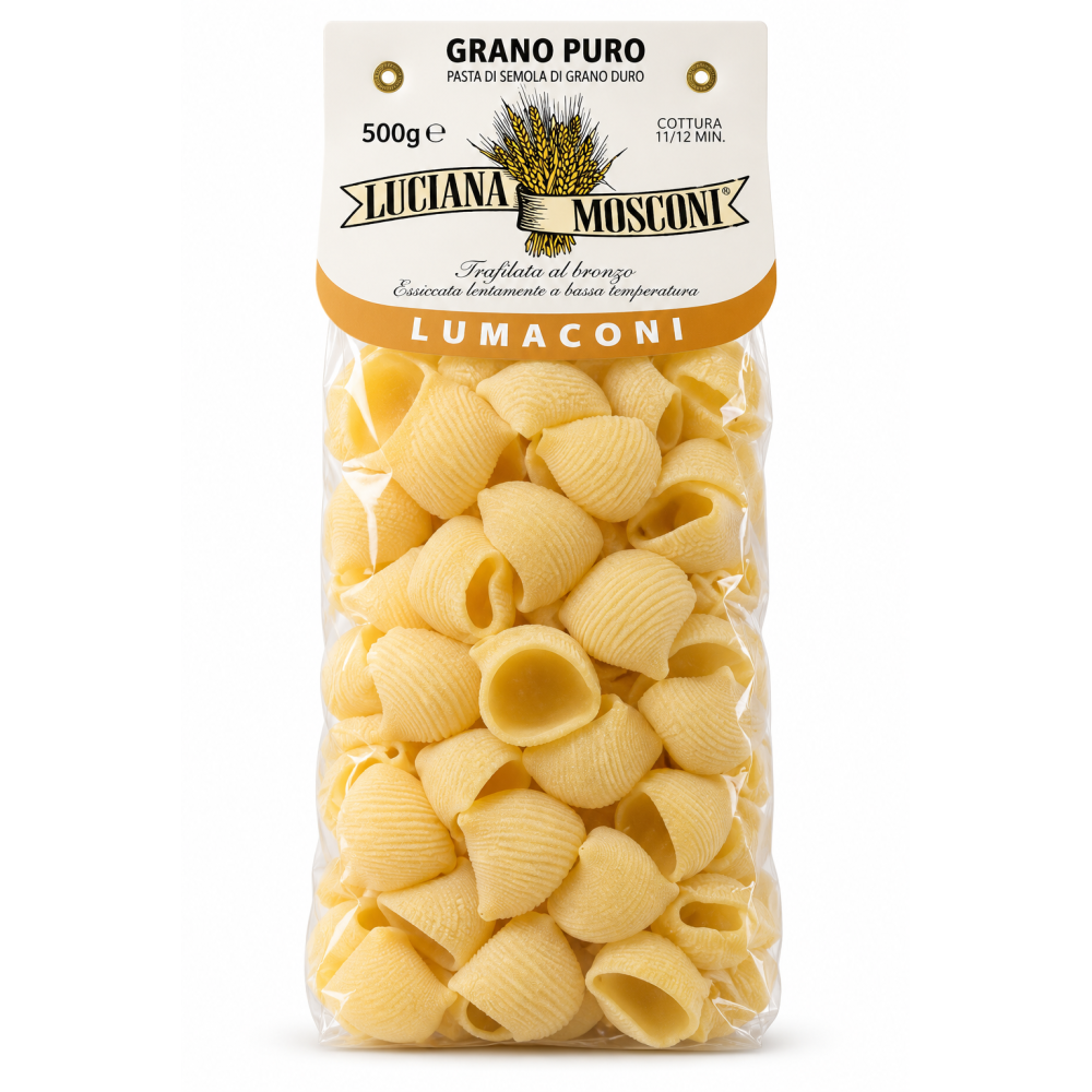 Luciana Mosconi lumaconi sušené bezvaječné těstoviny 500g