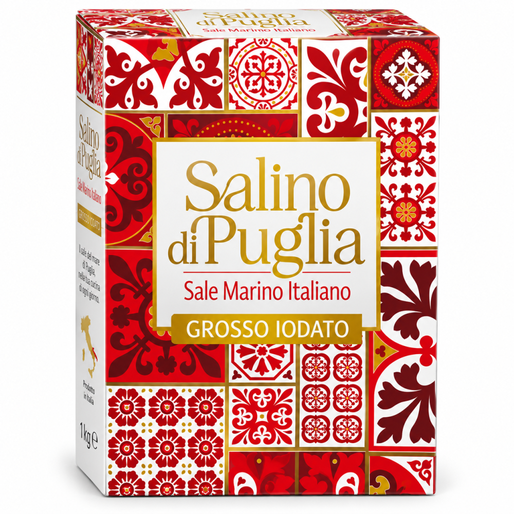 Salino di puglia sůl hrubá mořská jodisovaná 1kg