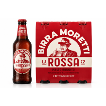 Moretti pivo dvousladové la rossa 7,2% 3ksx330ml