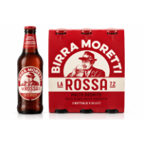 Moretti pivo dvousladové la rossa 7,2% 3ksx330ml