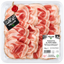 Villani pancetta s černým pepřem 110g