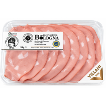Villani mortadella boloňská la santo měkký salám igp 130g