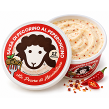 La pecora di massimiliano roztíratelný sýr pecorino s chilli papričkami 125g