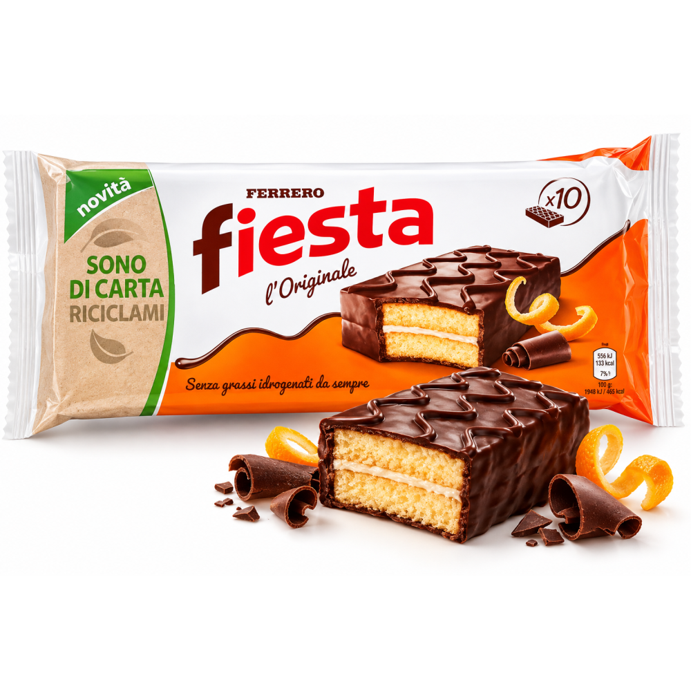 Ferrero Fiesta l’Originale piškot s pomerančovou příchutí a likérem 10 ks 360g