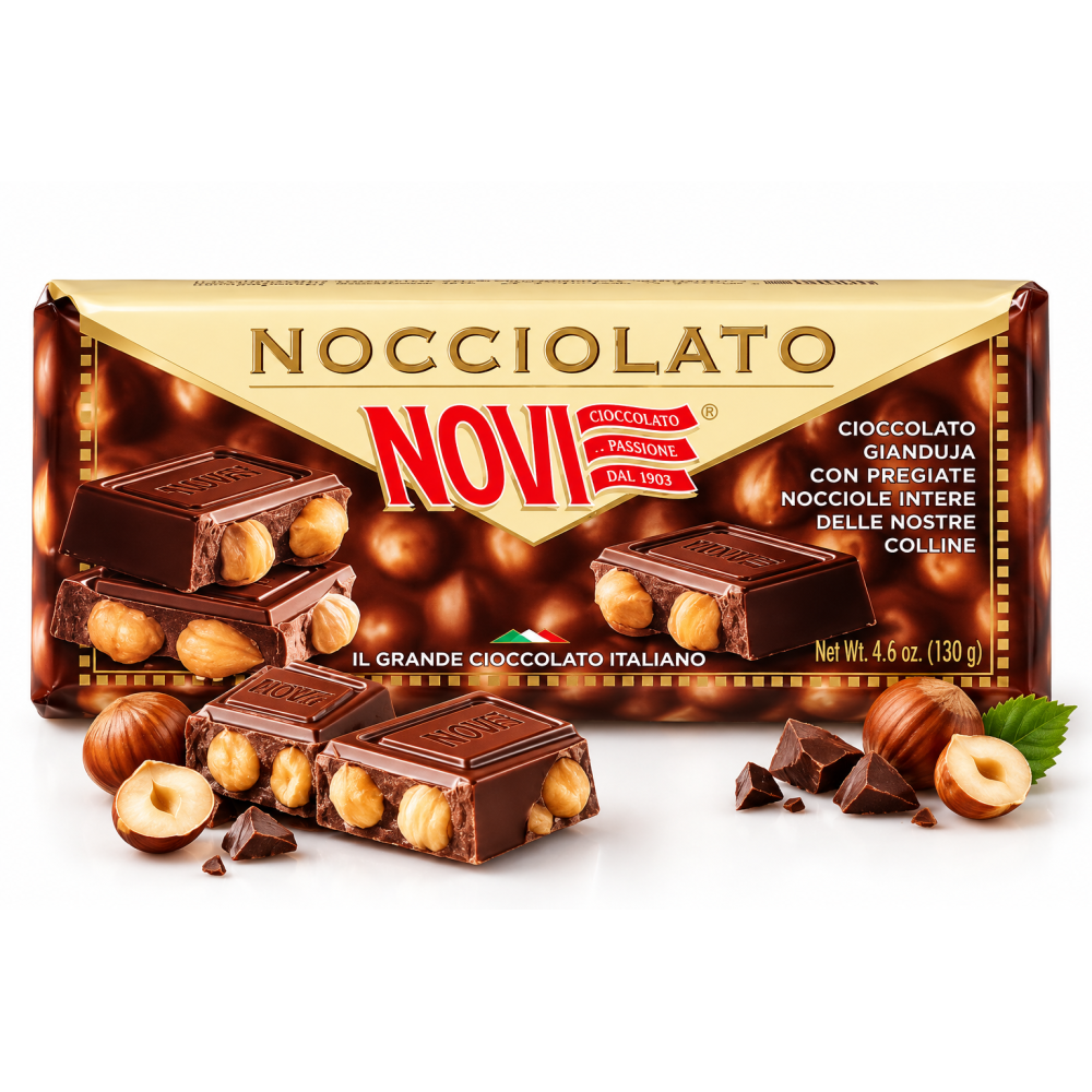 Novi gianduja nocciolato classico čokoláda s lískovými ořechy 130g