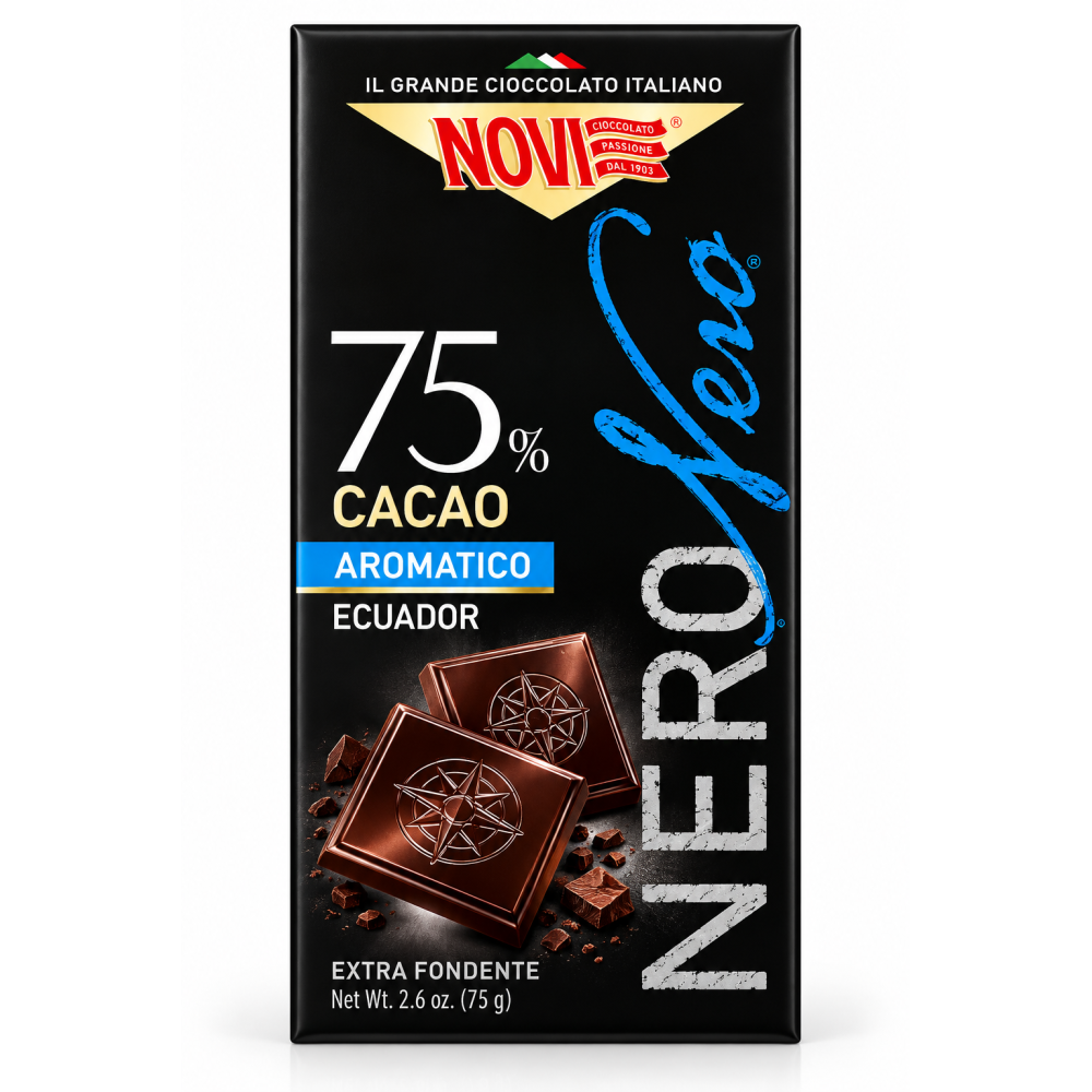 Novi nero čokoláda aromatico z Ecuadoru 75% 75g